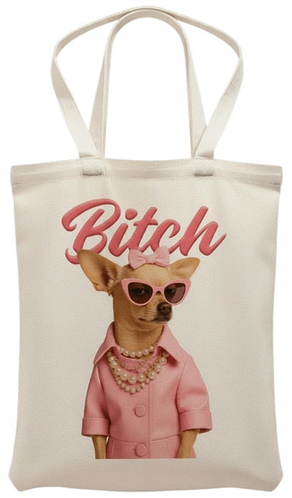Pink Dog Tote