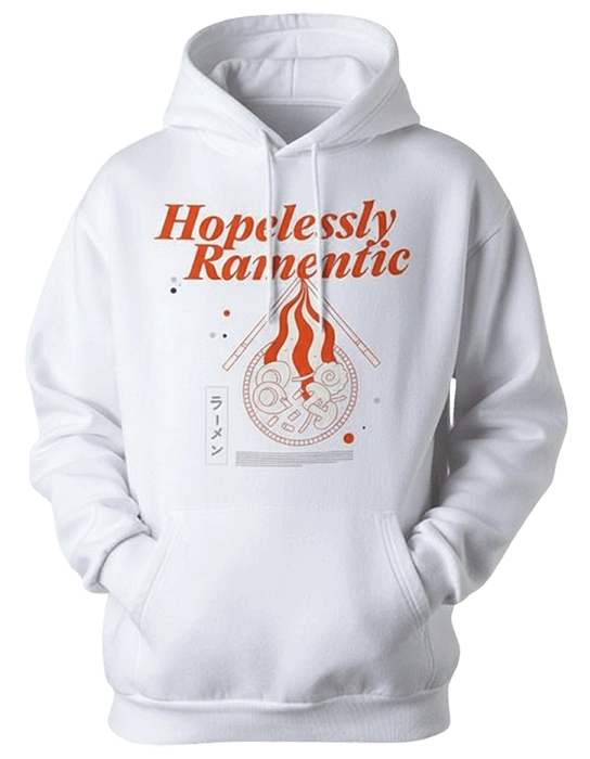 Hopelessly Ramentic White Hoodie
