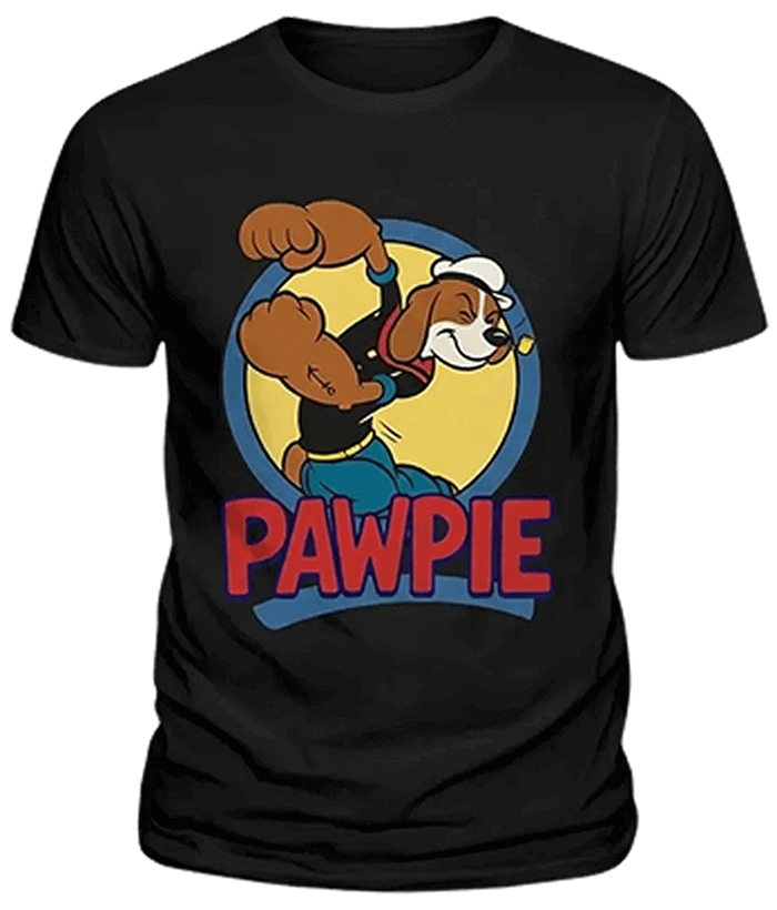 Pawpie Black T-Shirt